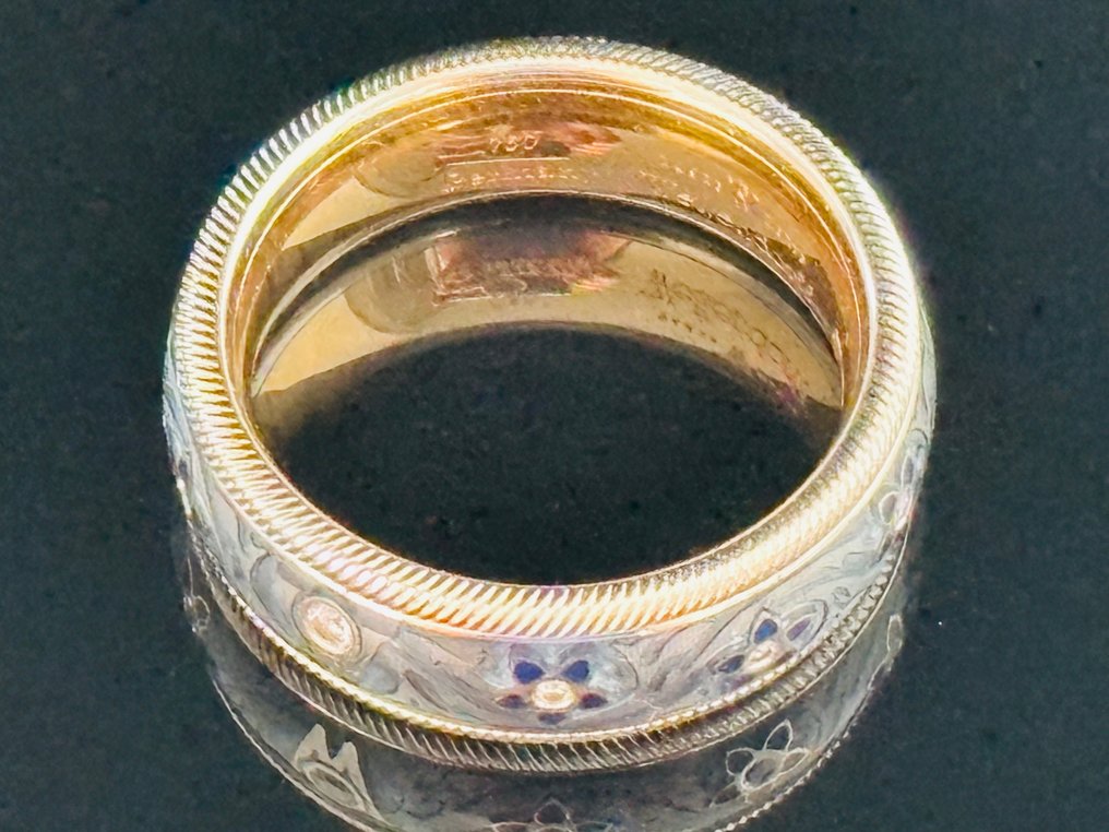 Other brand - Bague - 18 carats Or jaune Diamant (Naturelle) - Wellendorf anges de fleurs #1.0