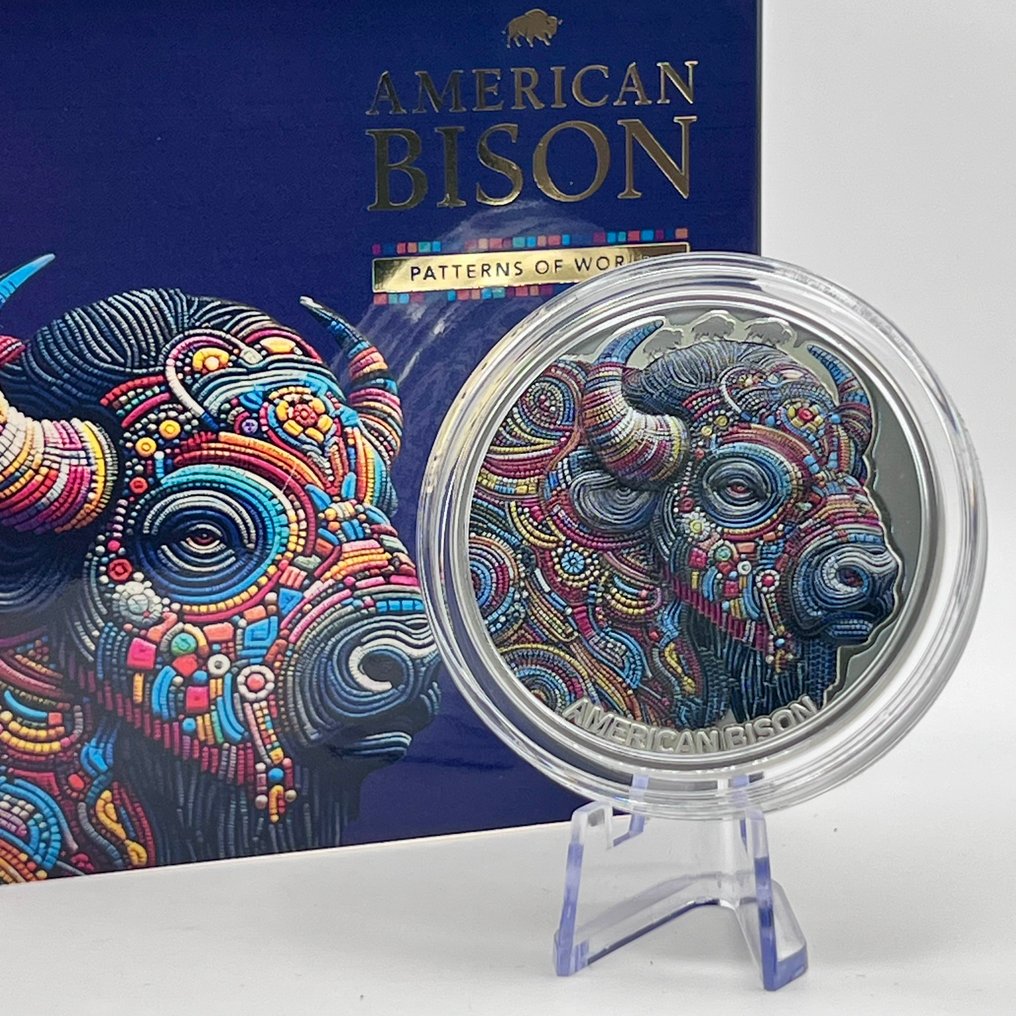 Camerun. 2000 Francs 2025 – Girl with a Pearl Earring – 1 oz Silver .999 – Proof – Colorized – Limited Edition #1.0