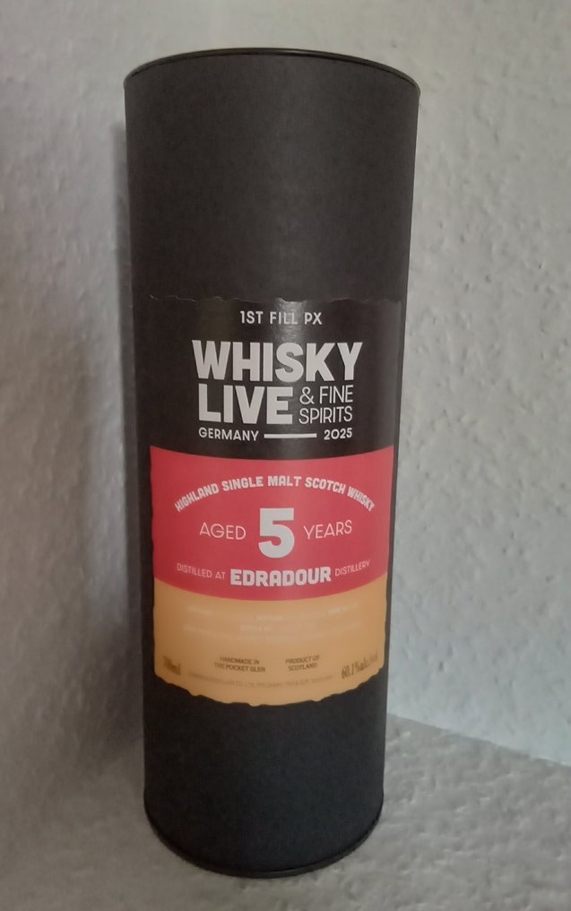 Edradour - 2014 10yo Port Casks for Whisky.de & 2020 5yo PX Hogshead for Whisky Live Germany - b. 2025 - 700 ml - 2 botellas #2.1