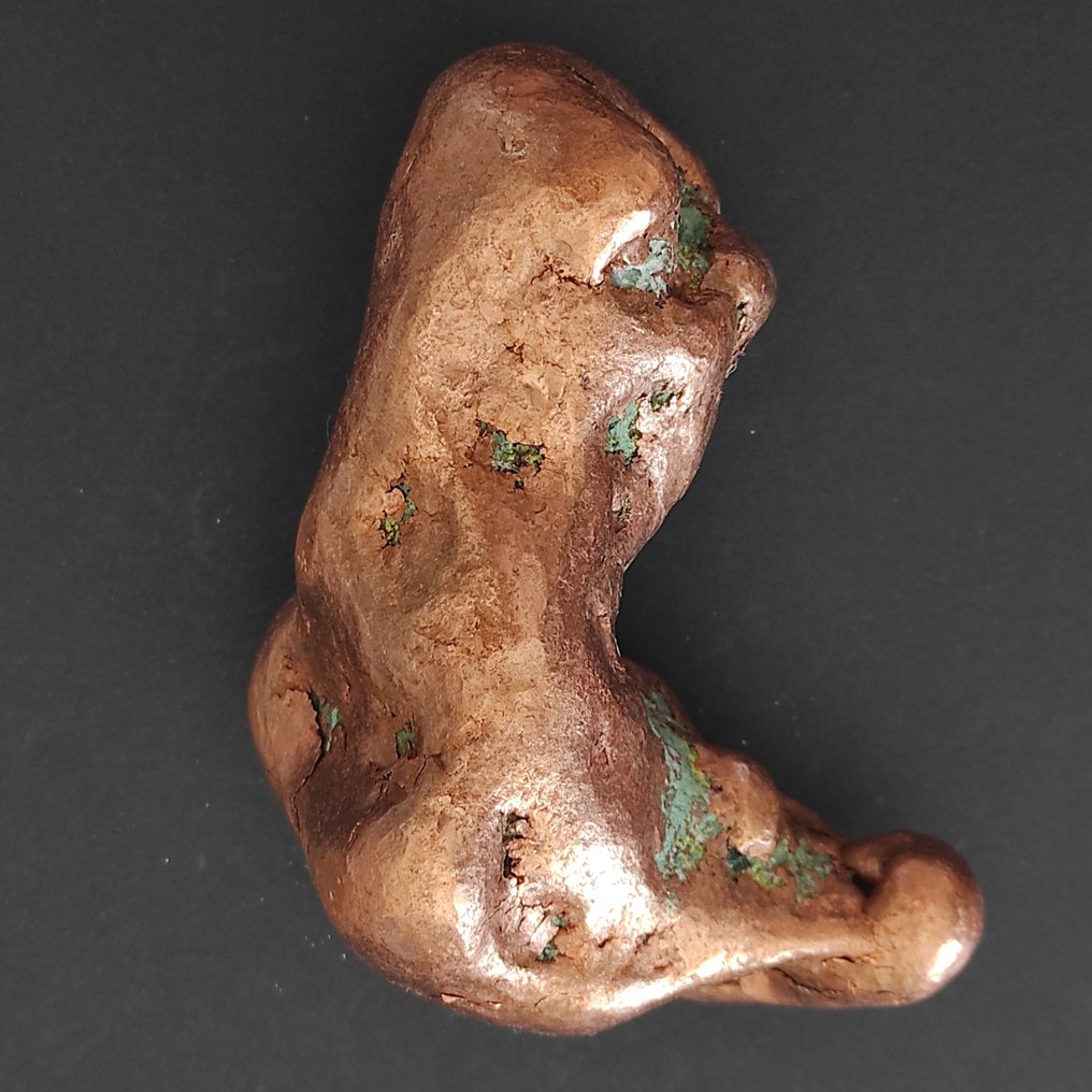 Copper nugget - Height: 6 cm - Width: 10 cm- 1040 g - (1) #2.1