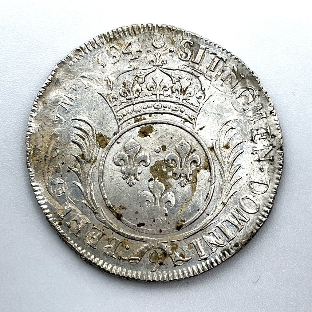 法国. 路易十四 （1643-1715）. Ecu 1694, Rennes  (没有保留价) #1.0