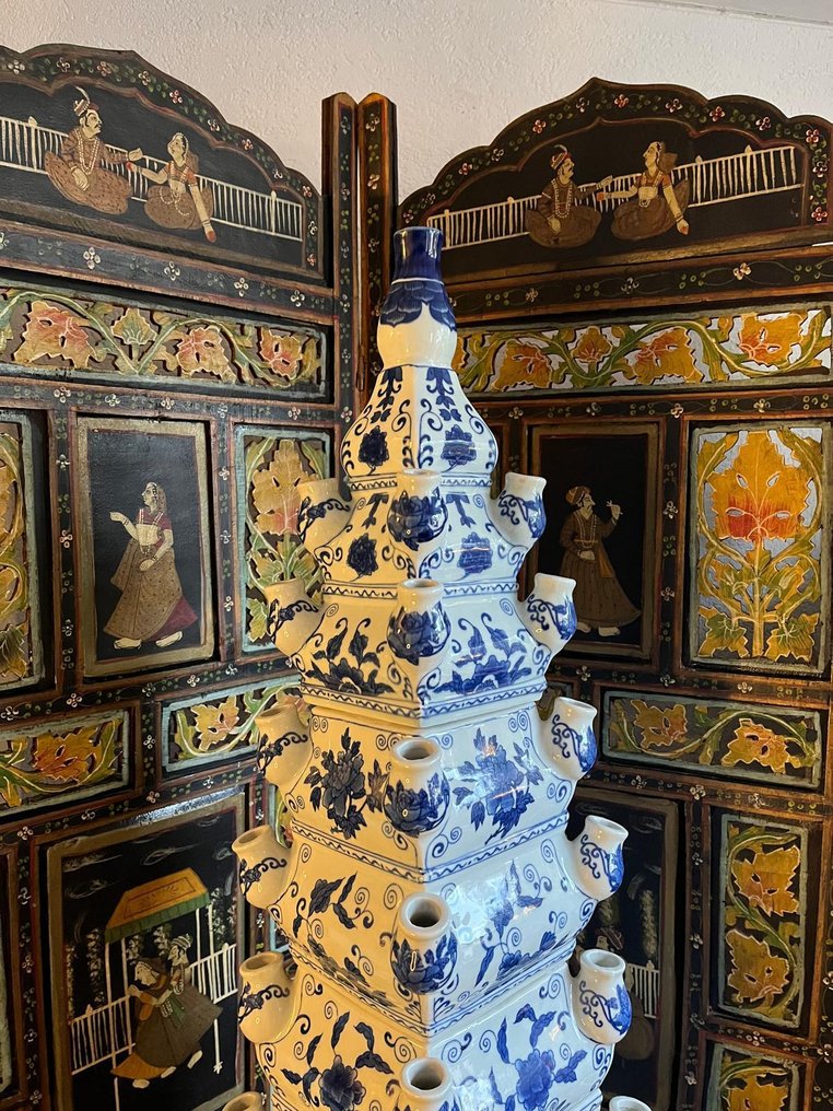 花瓶  - 瓷 - 郁金香花瓶 - 代尔夫特蓝 #2.1