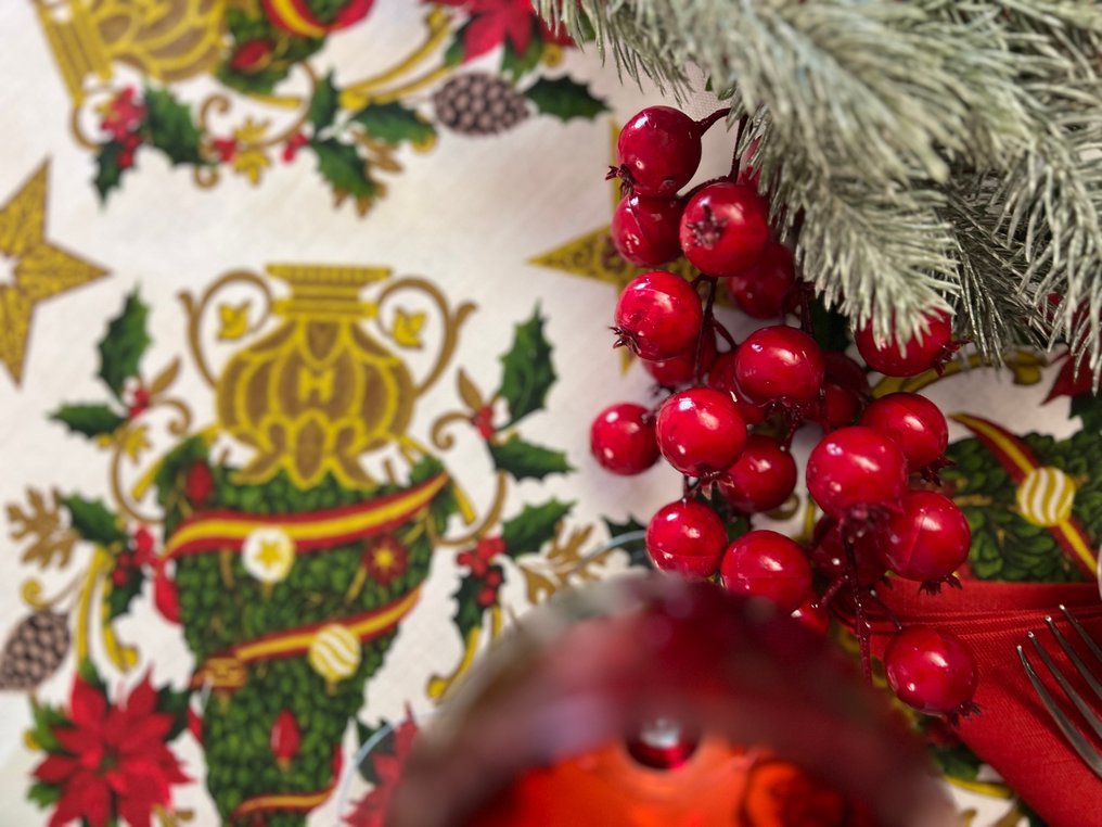 Set completo de mantel navideño + servilletas para mesas de grandes dimensiones - Mantel - 240 cm - 140 cm #2.1