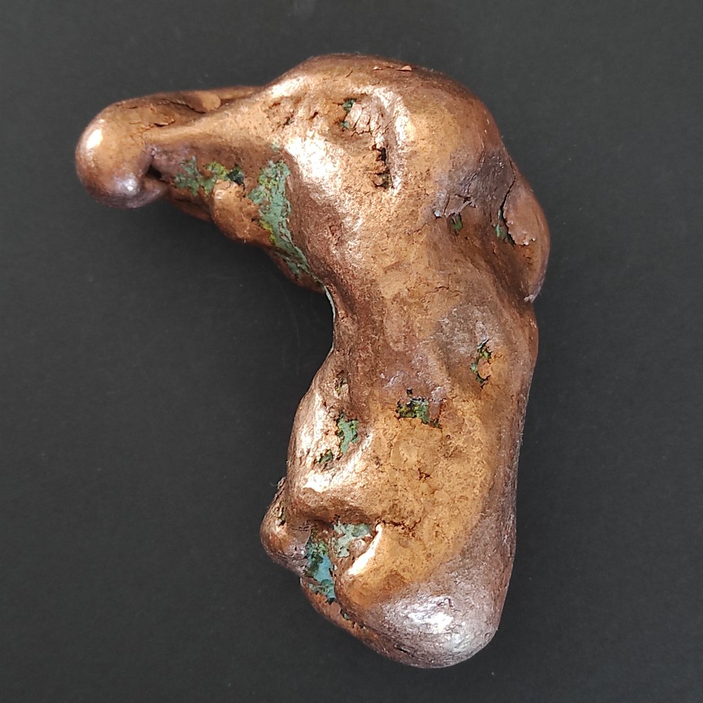 Copper nugget - Height: 6 cm - Width: 10 cm- 1040 g - (1) #1.0