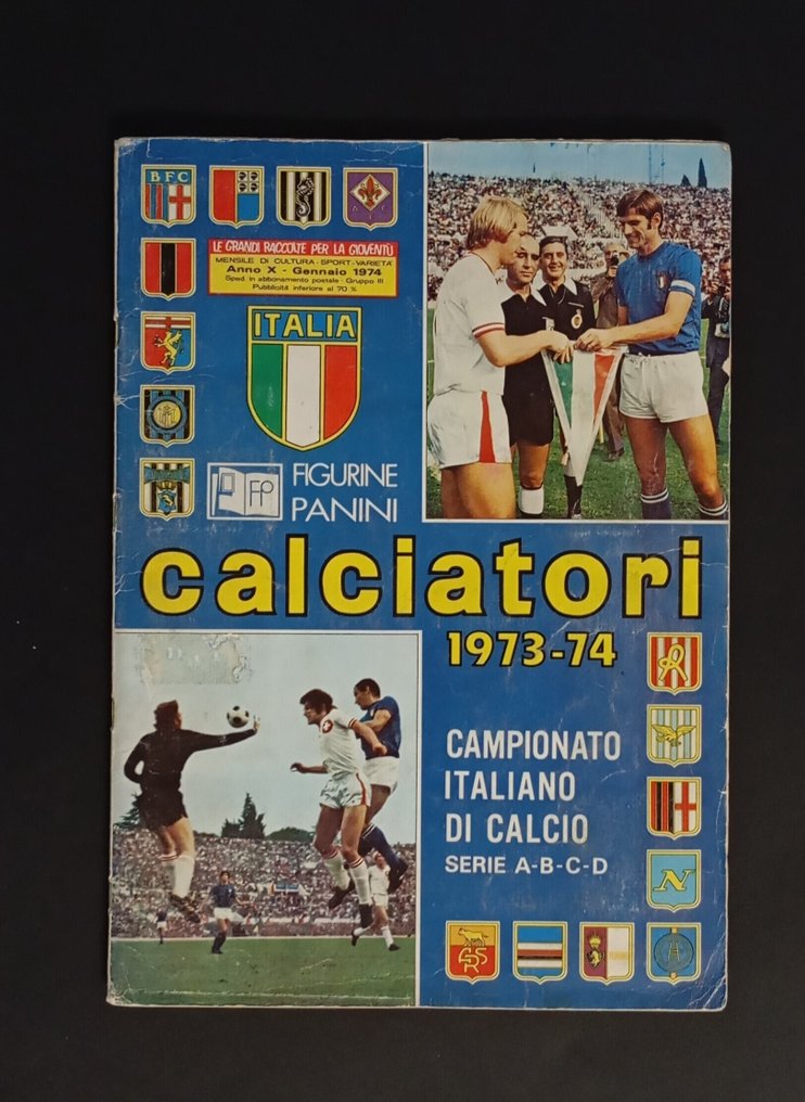 1973/74 Panini Calciatori con cedola - 1 Álbum completo - Good (GD) #1.0