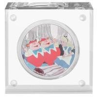Niue. 2 Dollars 2021 Disney Alice Tweedledee & Tweedledum 1 oz (.999) #1.0