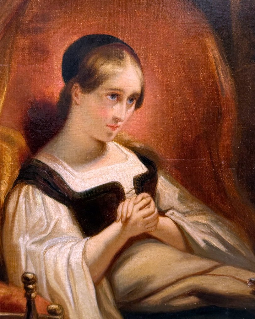 Ary Scheffer (1795-1858), 工作室- - Marguerite au Rouet - NO RESERVE #4.3