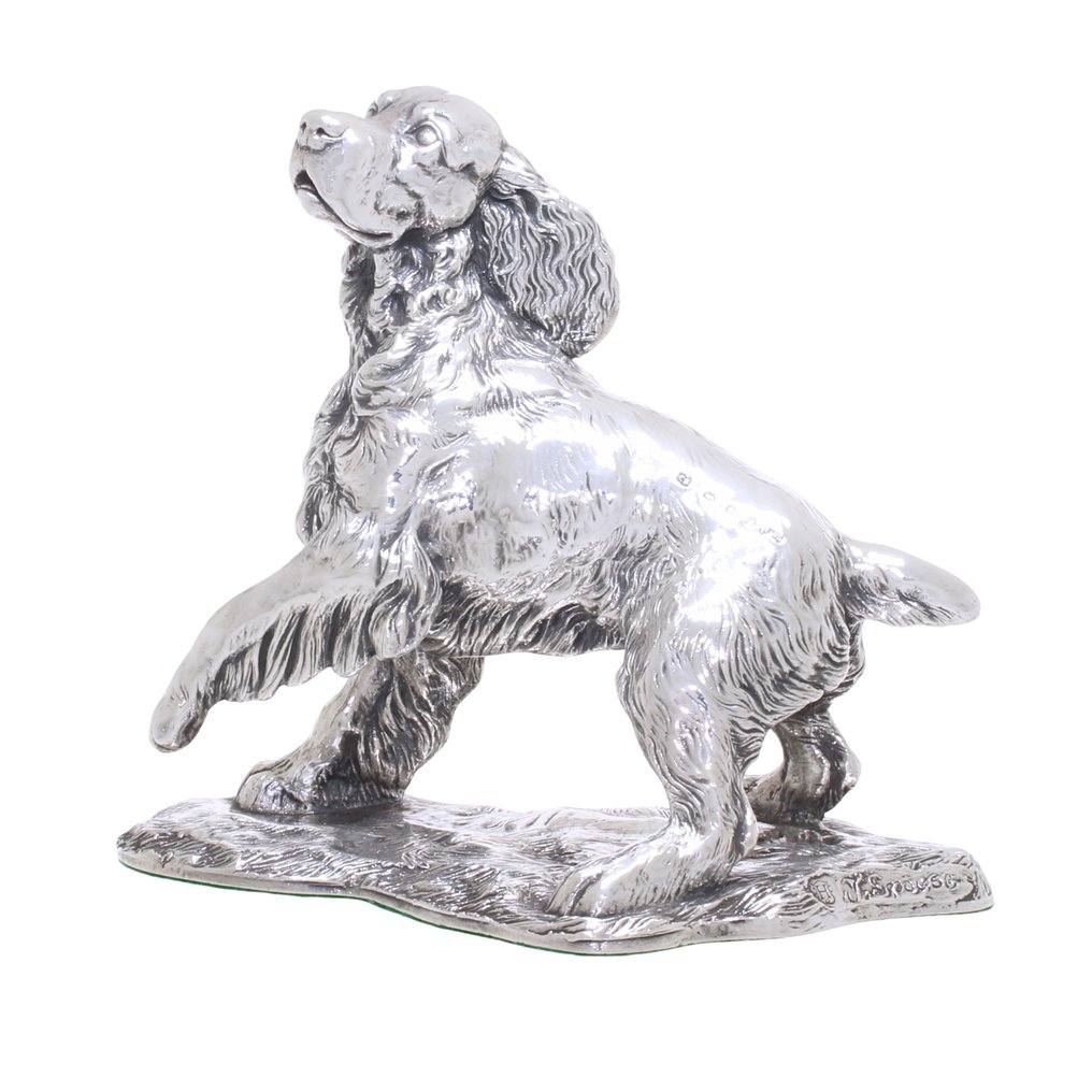 Camelot Silverware Ltd, Sheffield - Jean Spouse - Φιγούρα μινιατούρα - Centrepiece Silver Cocker Spaniel large Miniatuur - .925 silver #1.0