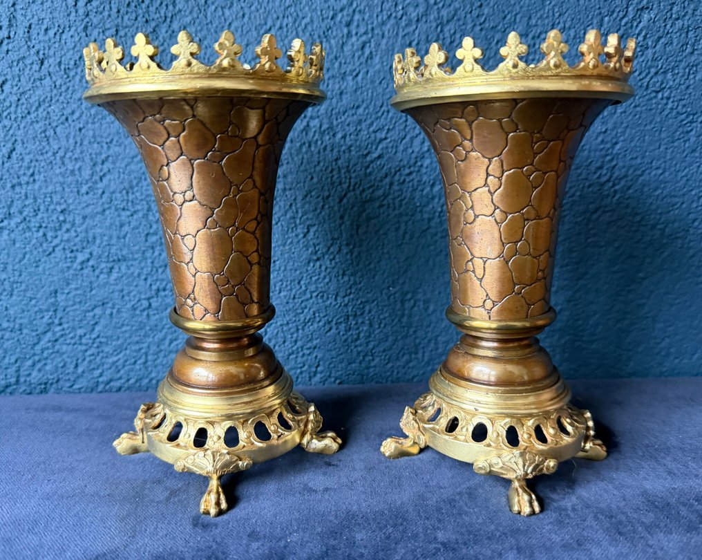 花瓶 (2) - 铜绿青铜, Brons #3.2