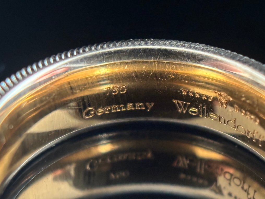 Other brand - Bague - 18 carats Or jaune Diamant (Naturelle) - Wellendorf anges de fleurs #3.2