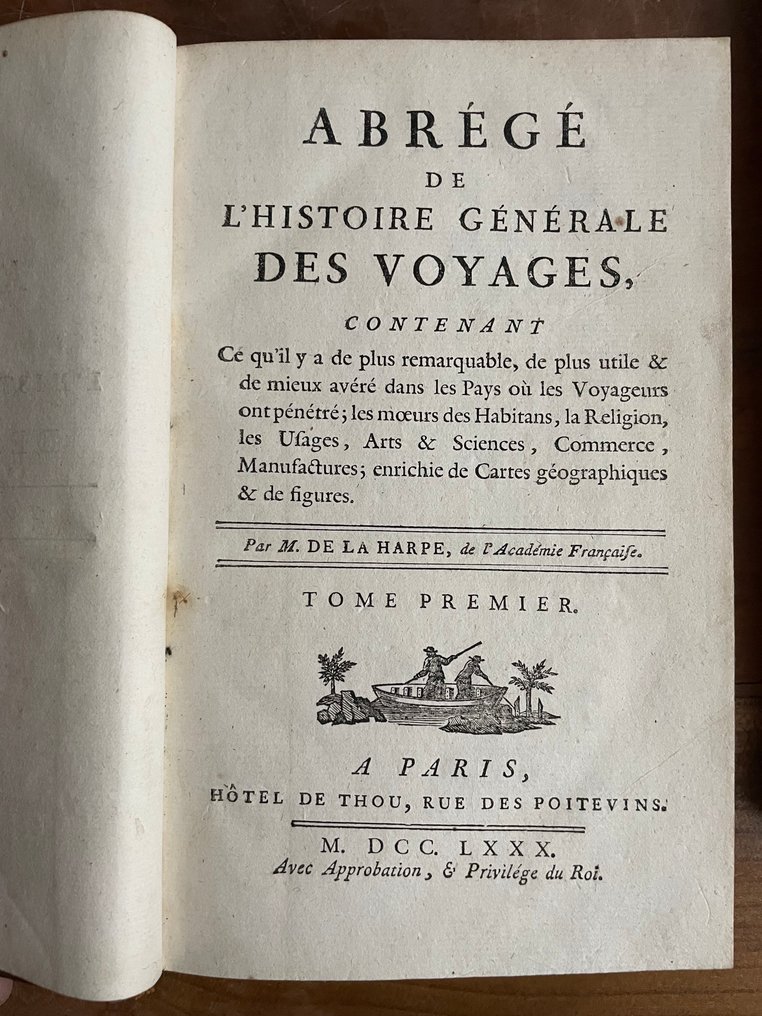 +De La Harpe - Abrégé de l’Histoire générale des voyages [with Atlas] - 1780 #1.0