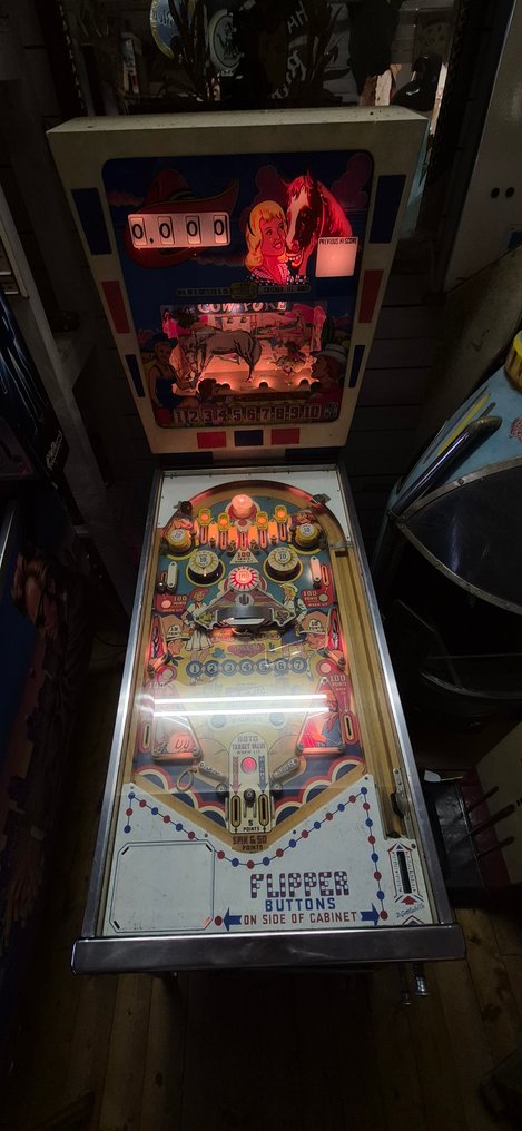 Gottlieb - Mechanical pinball machine - Cow-Poke - 1960-1970 - U.S. #2.1
