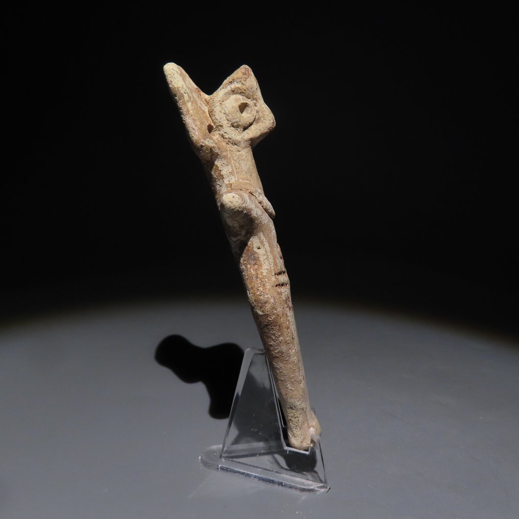 中东 Terracotta 偶像。公元前第二千纪。11厘米高。 #3.2