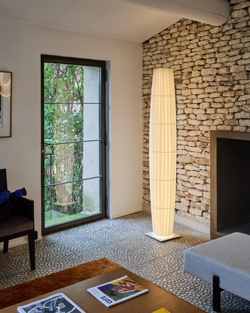 DCW éditions Paris - Fabrice Berrux - Gulvlampe - Colonne gulv - Tekstil, Marmor #1.0