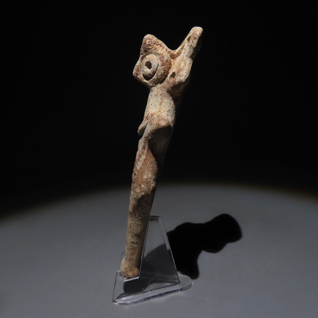 中东 Terracotta 偶像。公元前第二千纪。11厘米高。 #4.3