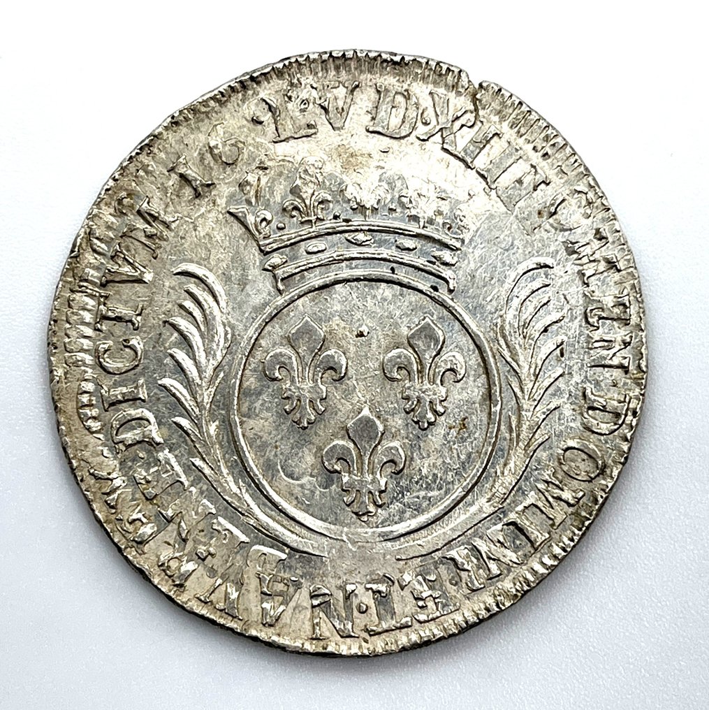 法国. 路易十四 （1643-1715）. Écu aux palmes  (没有保留价) #1.0