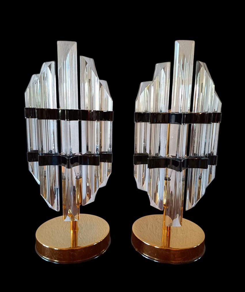 台灯 (2) - 金色金属，水晶 #1.0