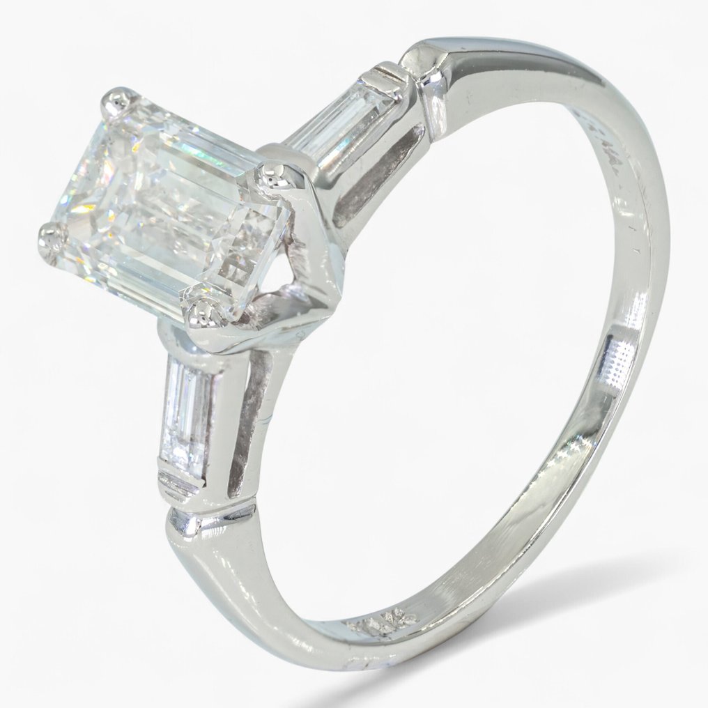 χωρίς τιμή ασφαλείας - Δαχτυλίδι - 14 καράτια Κίτρινο χρυσό, ΙΓΙ, Λευκός χρυσός - 1.00ct. tw. Διαμάντι (Φυσικό) #1.0