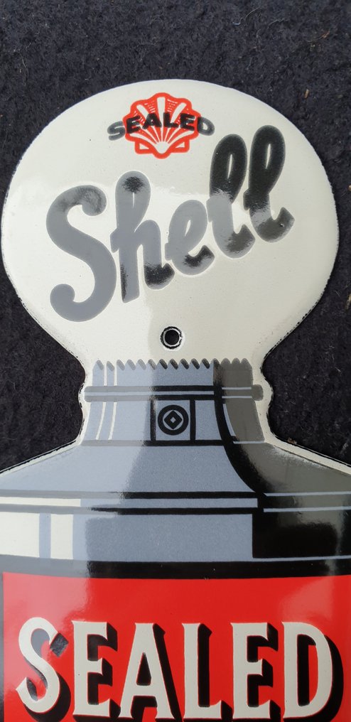 Shell - Shell Sealed Pump - Enamel sign - Enamel, Metal #1.0
