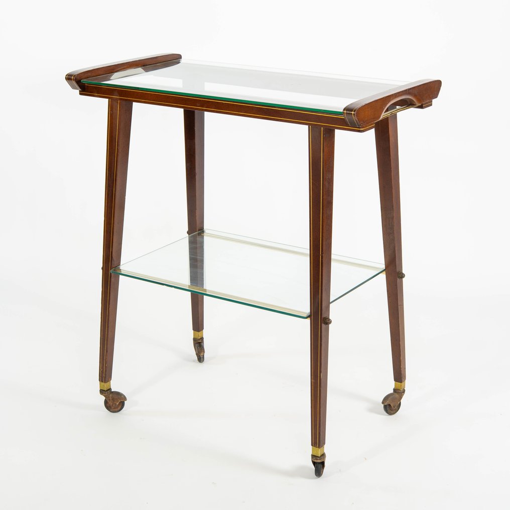 送食品的台车 - 木, 玻璃 #1.0