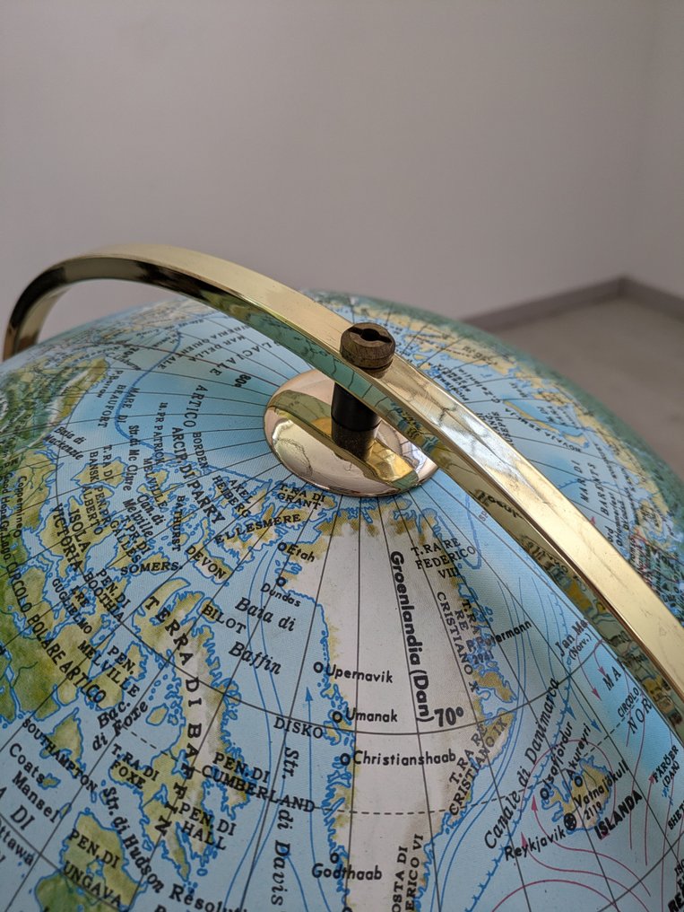 Jordglob - Ricoscope Firenze - Globo terrestre da terra con illuminazione - 1981-1900 - Geoscope #4.3