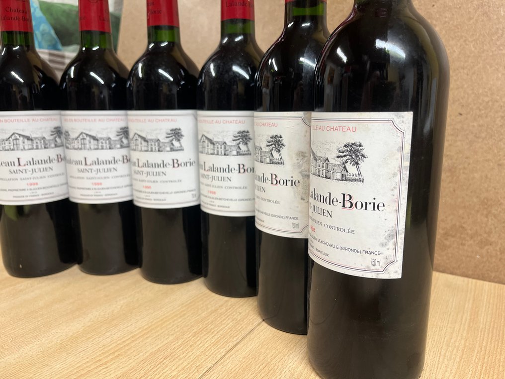 1998 Chateau Lalande-Borie - Saint Julien - Saint-Julien - 6 Bottles (0.75L) #1.0