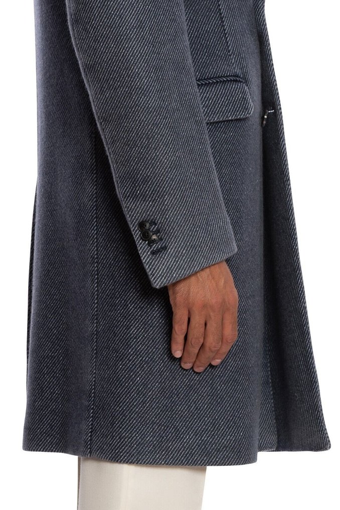 RRP 2050€ BOGLIOLI Double Braested Blu Coat K.Jacket Wool Cashmere Linen - 48 IT - 外套 - New with tags #4.3