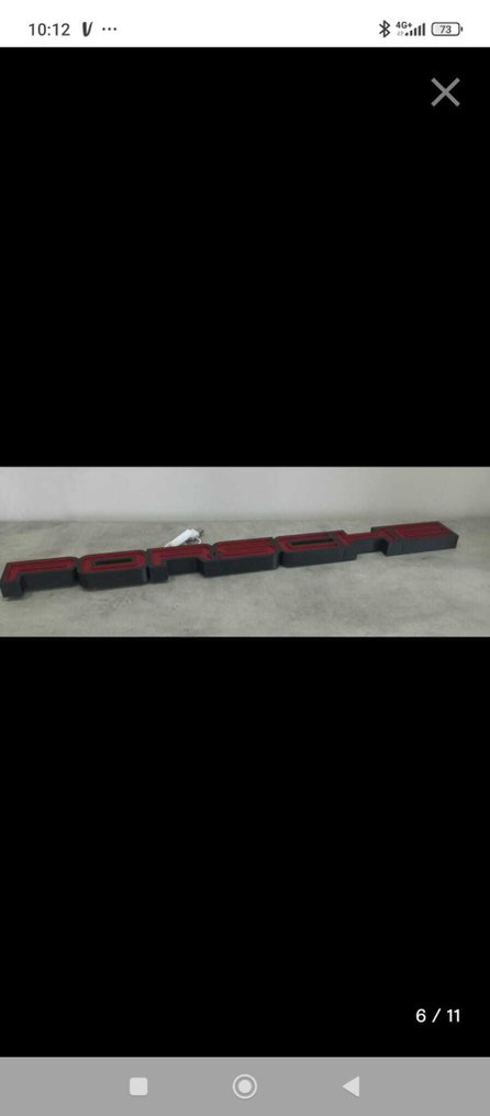 Lysskylt XXL Porsche - Lysskilt - Plast #4.3