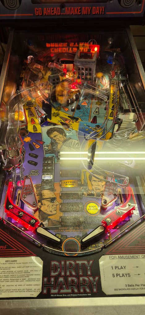 Williams - Electronic pinball machine Dirty Harry WARNER BROS - 1995 #1.0