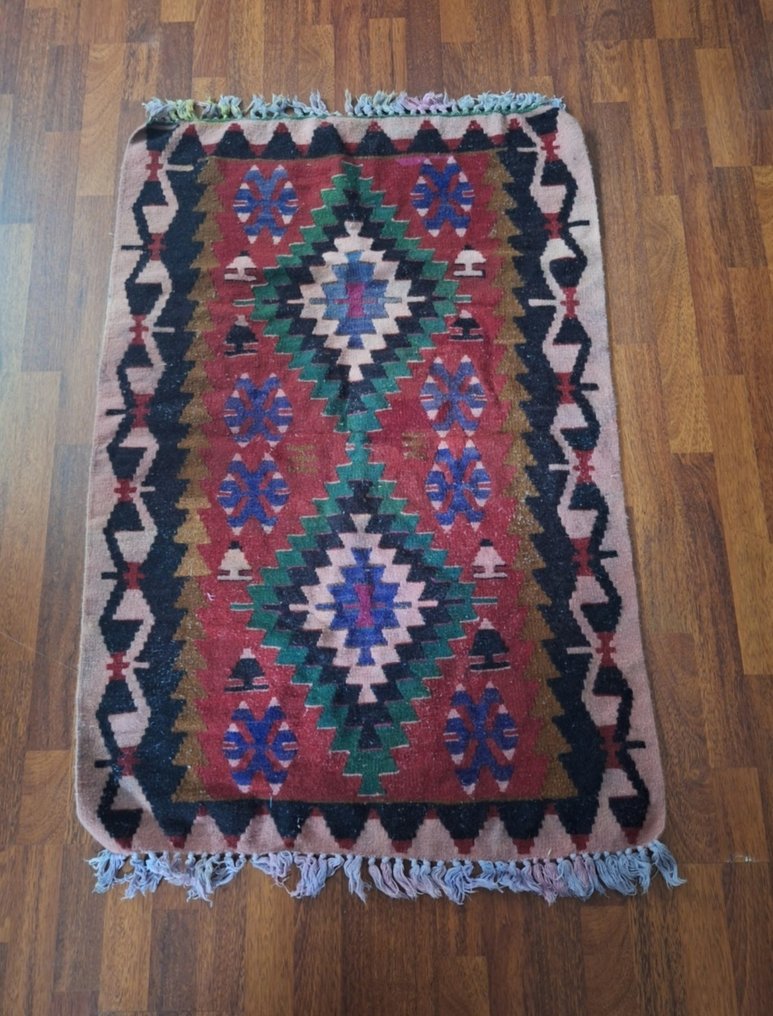 Kırsehir Mucur - Kelim - 132 cm - 85 cm - Ancient Mucur Kilim #1.0