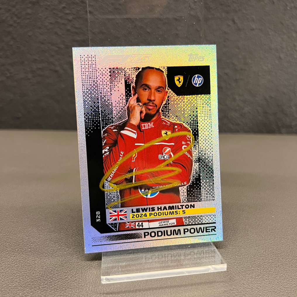 Ferrari - Topp 328 Podium Power Signed - Lewis Hamilton - 2025 - Trading Card #1.0