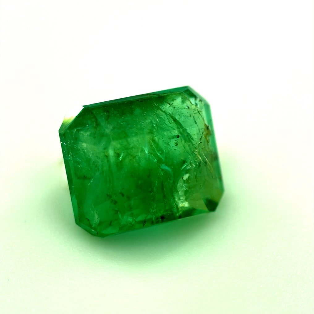 Zonder minimumprijs - 1 pcs Groen Smaragd - 2.13 ct - International Gemological Institute (IGI) - Natuurlijke smaragd #2.1