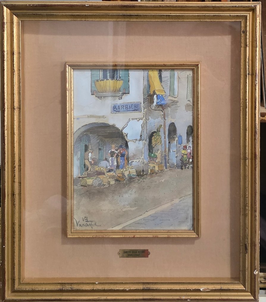 Vettore Zanetti Zilla (1864-1946) - Scena di vita a Varazze #2.1