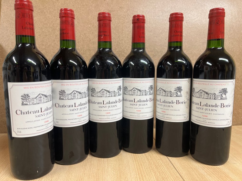 1998 Chateau Lalande-Borie - Saint Julien - Saint-Julien - 6 Bottles (0.75L) #1.0