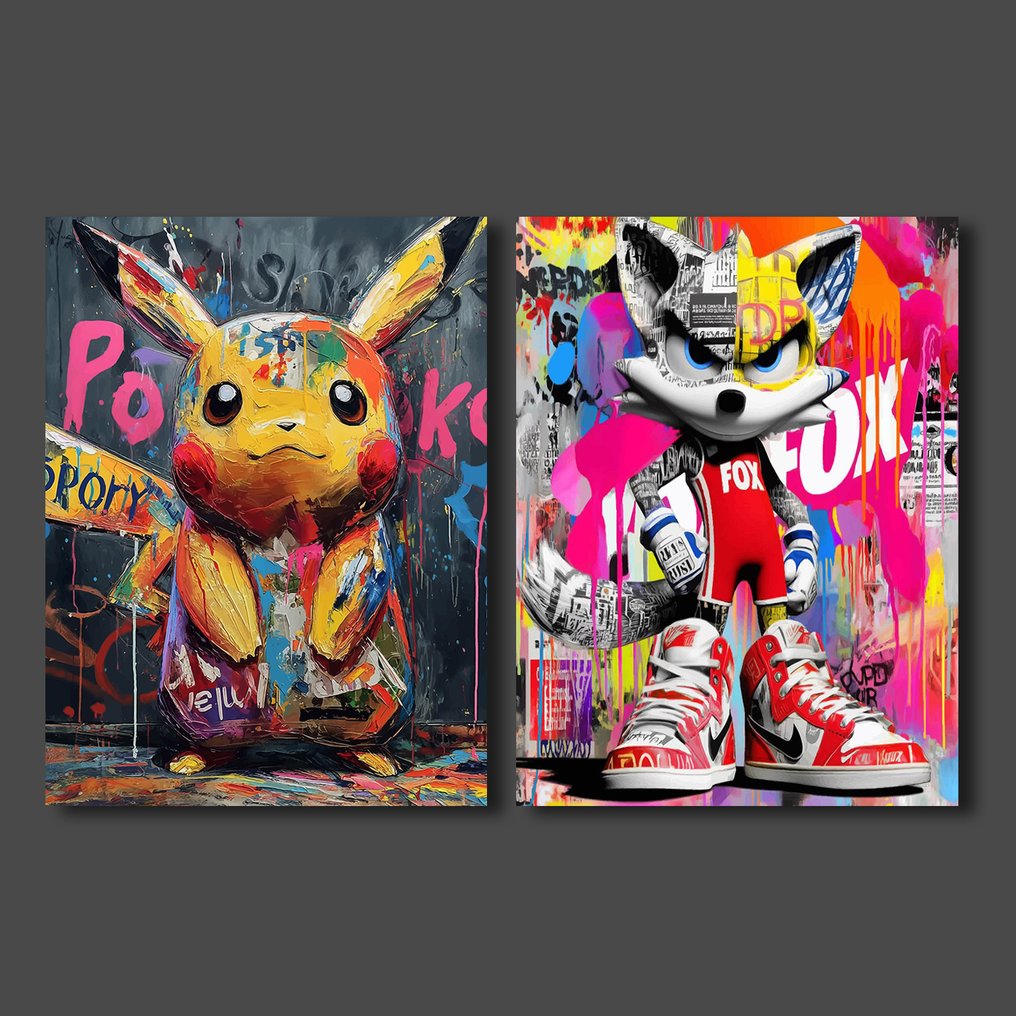 IPR Graph - Pikachu y Fox McCloud en estilo urbano #1.0