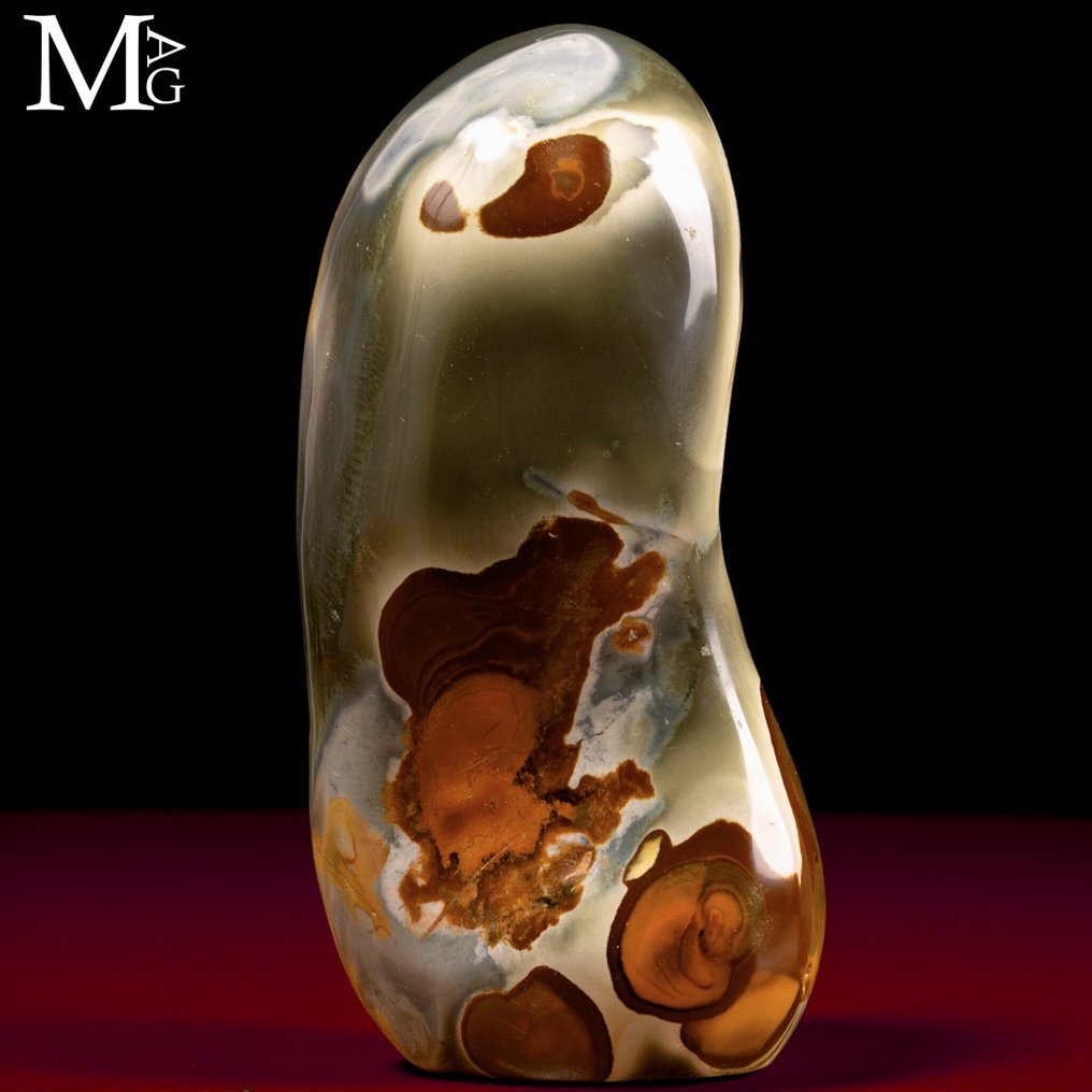 Nice - Decorative Polichrome Jasper from Madagascar. - Height: 220 mm - Width: 110 mm- 3407 g #4.3