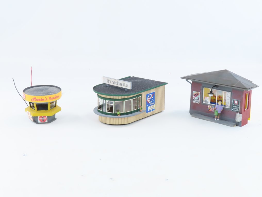 Modellbahn Union 0 - MU-0-H00037 - 模型火車建築 (3) - 饮料亭、Marta的快餐亭和一个浮雕亭 #1.0