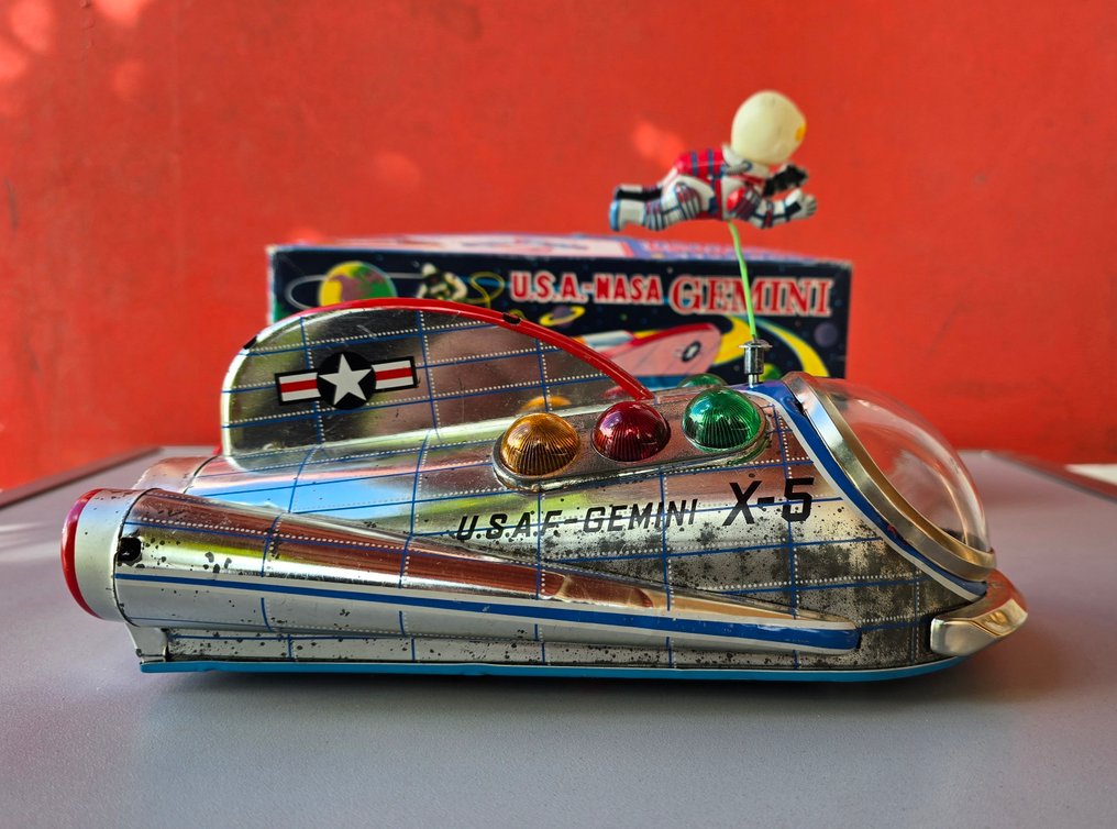 Masudaya (增田屋) - 鐵皮玩具 - U.S.A. Nasa Gemini Battery Operated Space Toy, Boxed - 1960-1970 - 日本 #2.1