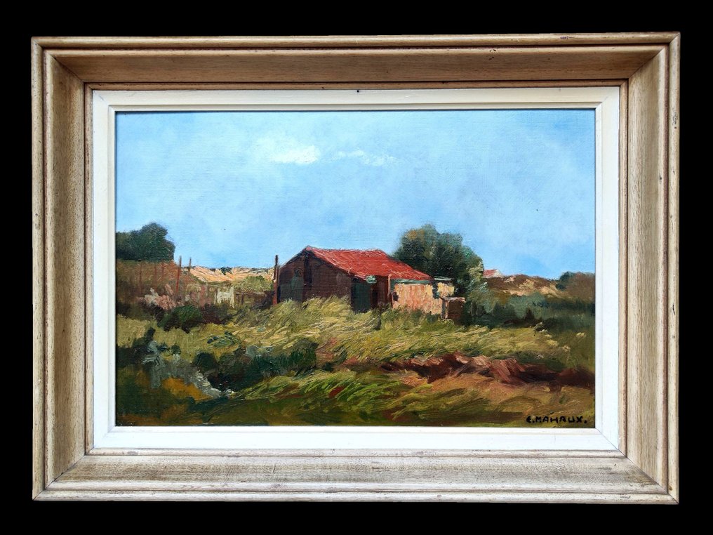 Eugène Mahaux (1874-1946) - Grange dans les Dunes #4.3