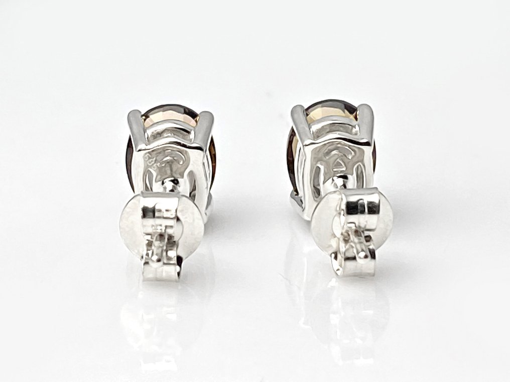 Sans prix de réserve - Boucles d'oreilles - 14 carats Or blanc -  2.36ct. tw. Quartz #3.2