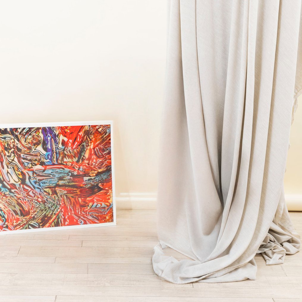 亚麻效果面料——轻盈自然的优雅 - Corda - 窗帘面料  - 340 cm - 310 cm #2.1