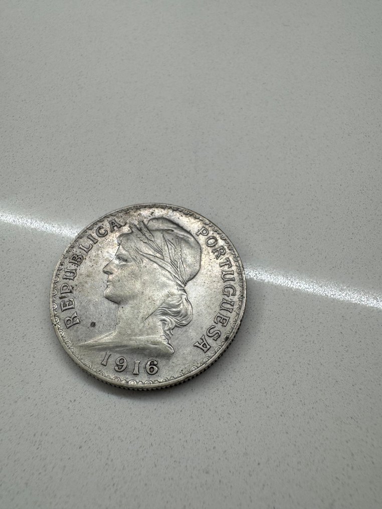 Portugal. Republic. 1 Escudo 1916 (No Reserve Price) #3.2