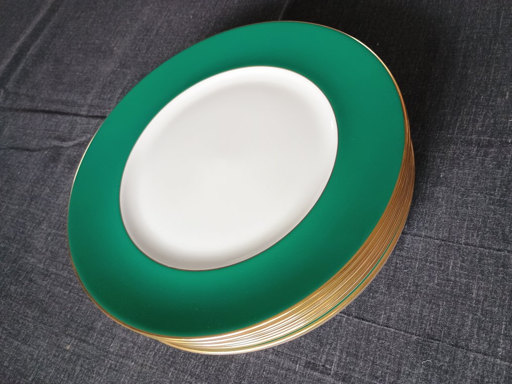 Richard Ginori - Service de dîner (8) - Lago - Porcelaine à la cendre d'os, Or 24 ct #2.1