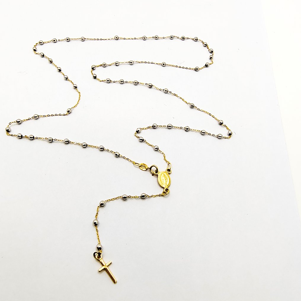 Halskjede - 18 karat Gull, Hvitt gull #4.3