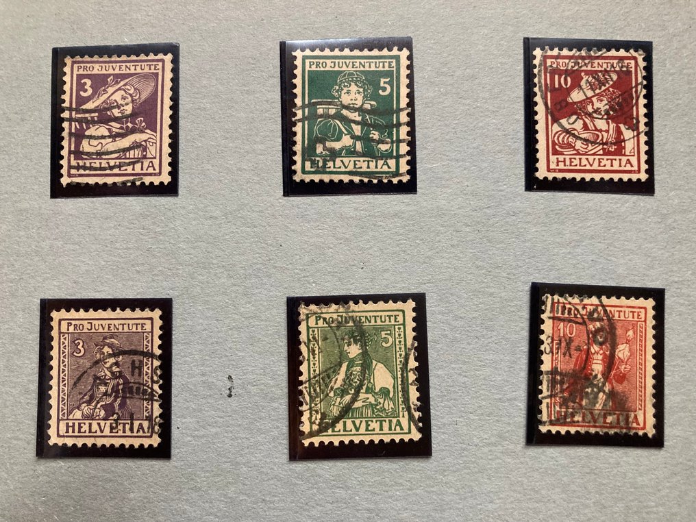 Switzerland 1916/1918 - Pro Juventute - Four complete series #1.0