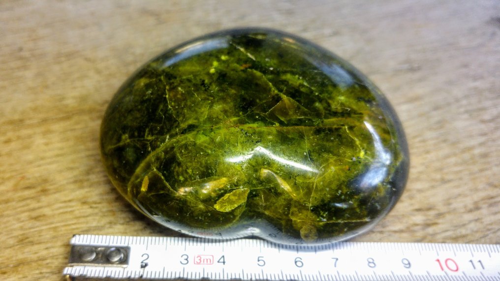 Green Opal Heart - Height: 8 cm - Width: 8 cm- 343 g #3.2