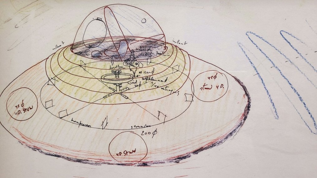 Panamarenko (1940-2019) - Bing II - Ingelijst #1.0