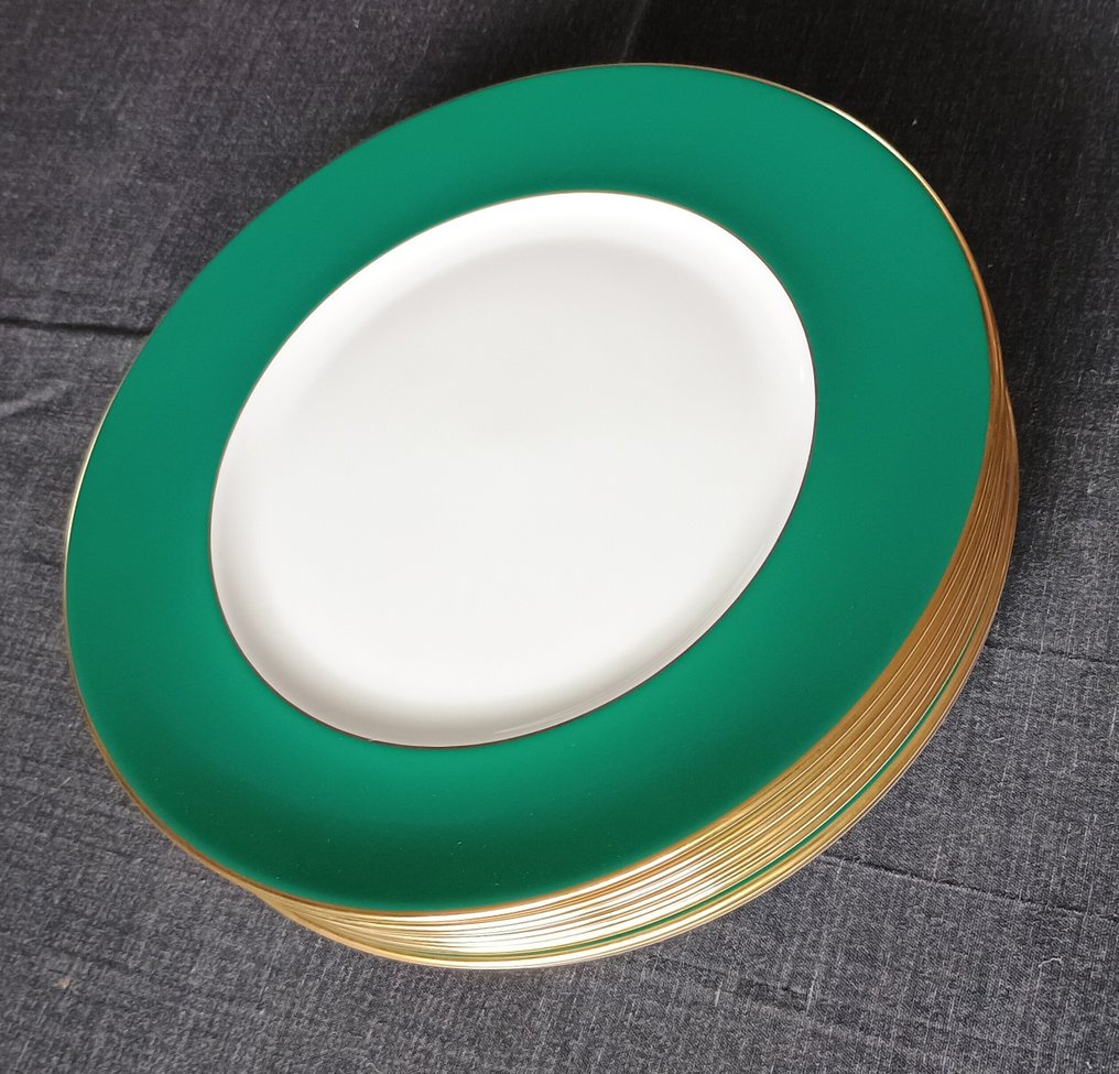 Richard Ginori - Service de dîner (8) - Lago - Porcelaine à la cendre d'os, Or 24 ct #4.3