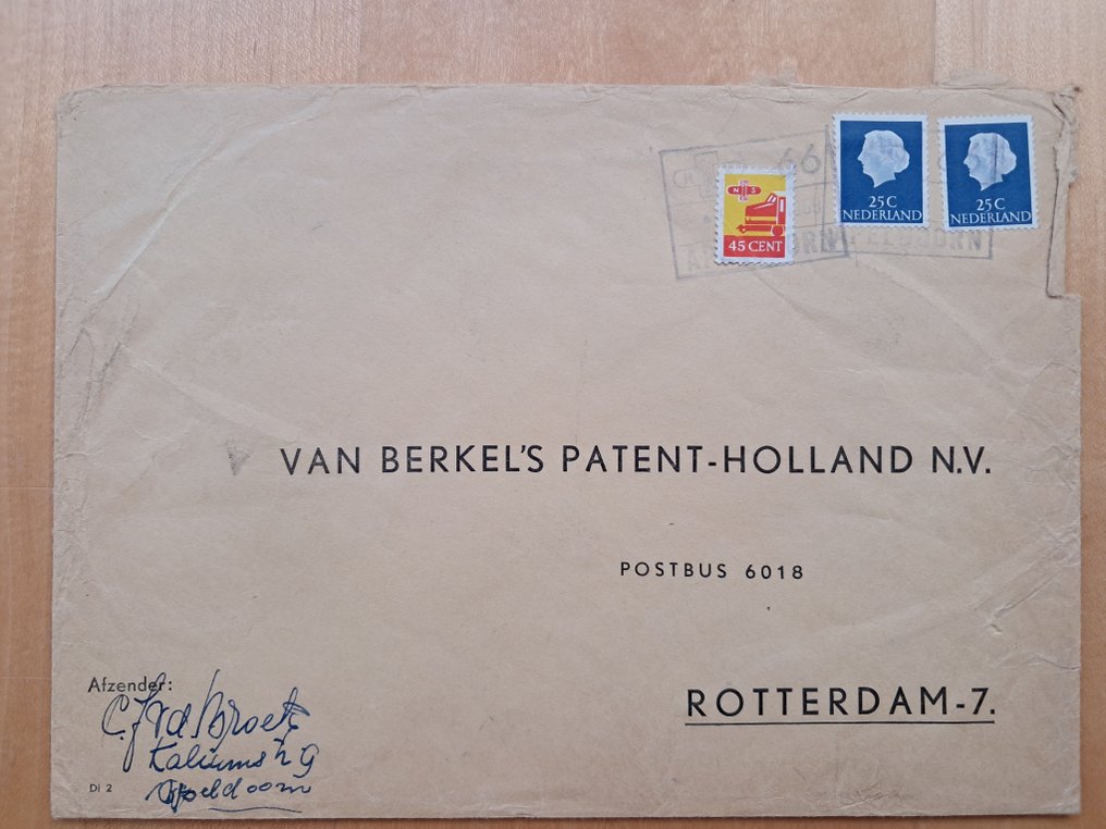 Holland  - Specialiseret samling af 200 togbreve - indsamlet efter FE-kode (stationsnavn). #1.0