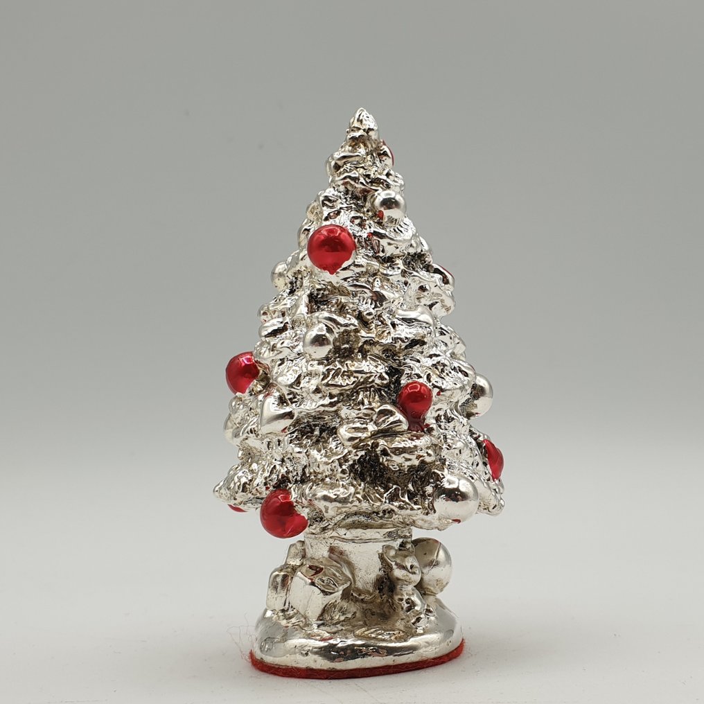 Albero di Natale rivestito in Argento e smalto - Statuetă - Îmbrăcat în argint #2.1